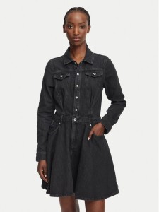 Karl Lagerfeld Jeans Sukienka jeansowa B3W13033 Czarny A-Line Fit