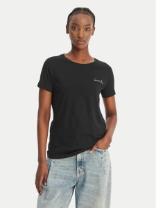 BOSS T-Shirt C_Elove_4 50559077 Czarny Slim Fit