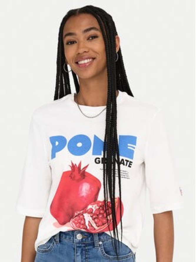 ONLY T-Shirt Phoebe 15351369 Biały Regular Fit