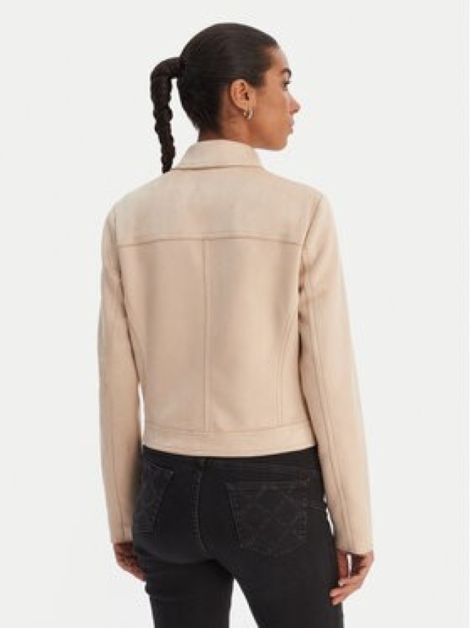 Morgan Kurtka z imitacji skóry 261-GELATO Beżowy Slim Fit