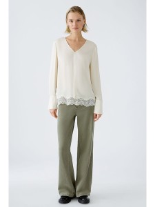 Oui Bluzka w kolorze kremowym rozmiar: 40