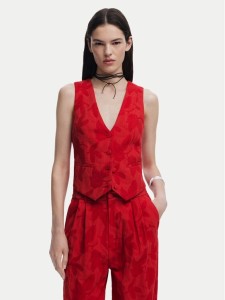 Desigual Kamizelka Portland 25SWEW24 Czerwony Regular Fit