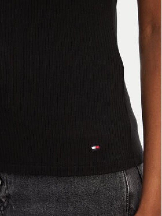 Tommy Hilfiger T-Shirt WW0WW45731 Czarny Slim Fit