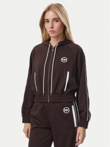 MICHAEL Michael Kors Bluza MR651X2K8N Brązowy ciemny Regular Fit