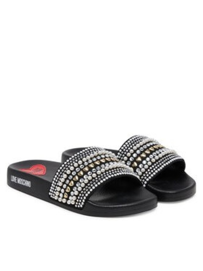 LOVE MOSCHINO Klapki JA28352G0MJAA000 Czarny