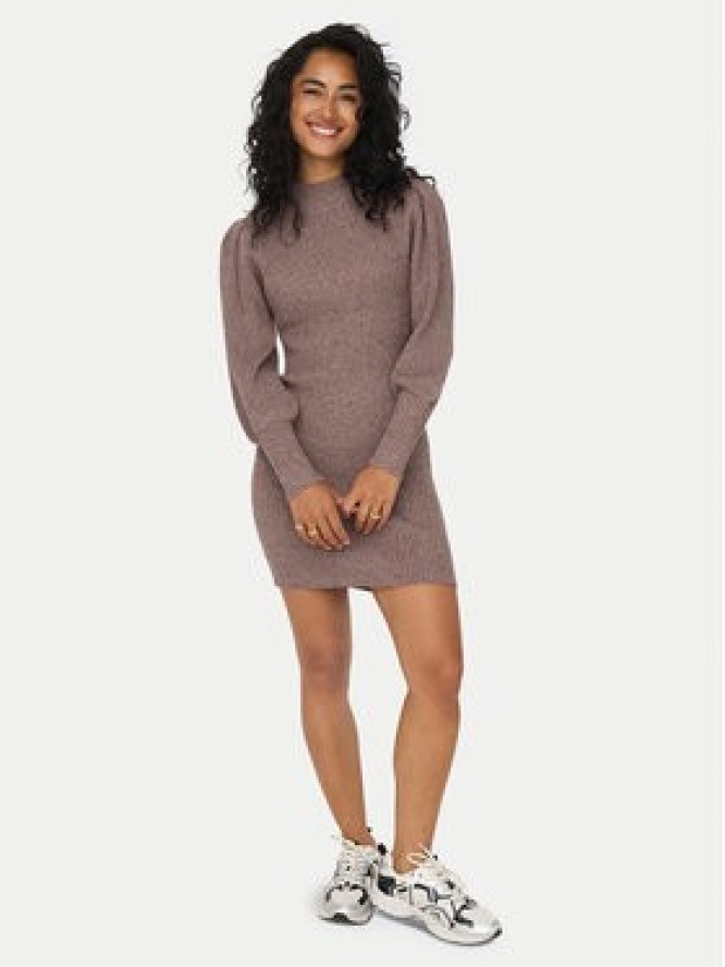ONLY Sukienka dzianinowa Katia 15232502 Brązowy Comfort Fit