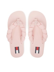Tommy Jeans Japonki Braided Thong Beach Sandal EN0EN02877 Różowy