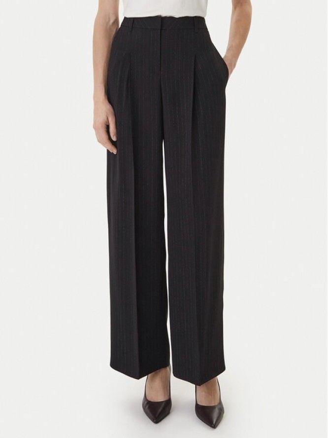 BOSS Spodnie materiałowe Tiana4 50554101 Czarny Relaxed Fit