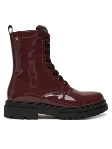 Tommy Hilfiger Trapery Lace-Up Bootie T4A5-34025-0775 D Bordowy