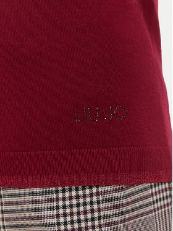 Liu Jo Golf WF6013 MS49I Bordowy Slim Fit