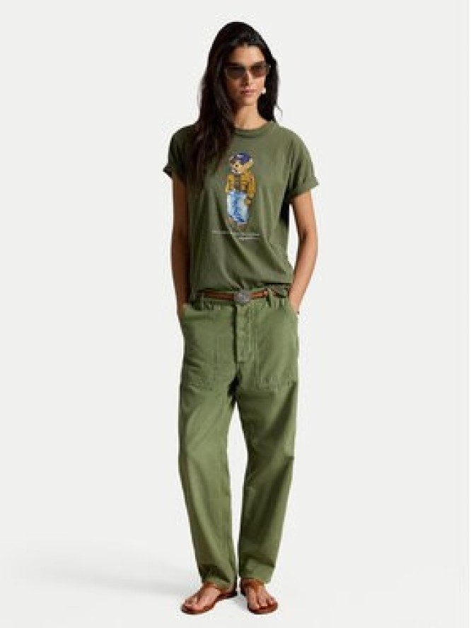 Polo Ralph Lauren T-Shirt 211B17806001 Zielony ciemny Regular Fit