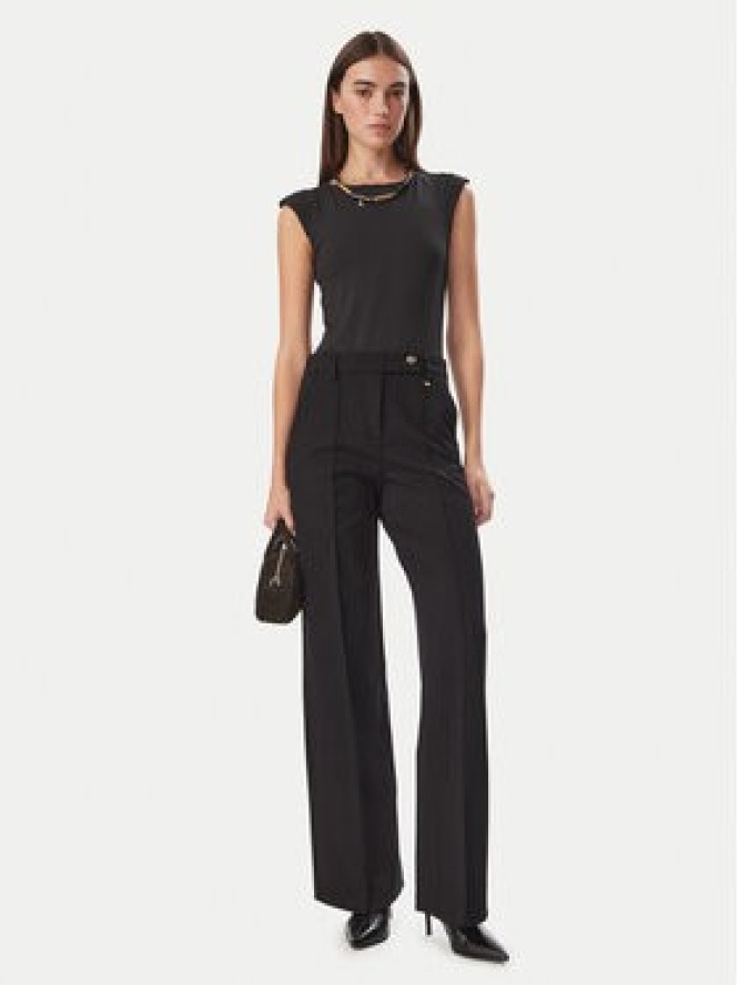 Liu Jo Spodnie materiałowe WF6361 J9189 Czarny Relaxed Fit