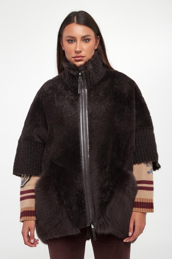 Kamizelka damska dwustronna futrzana DIEGO M