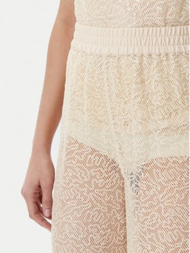 PINKO Spodnie palazzo 105009 A2EX Beżowy Regular Fit