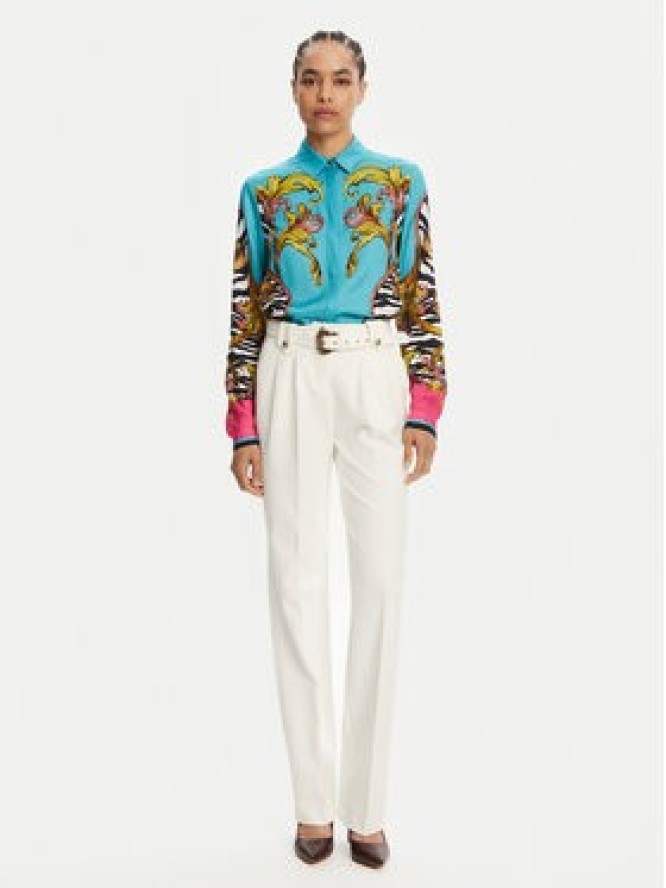 Versace Jeans Couture Spodnie materiałowe 78HAA111 Biały Straight Fit