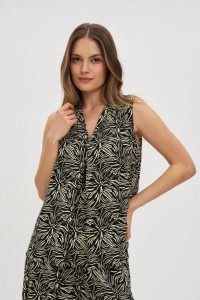 Koszula z wiskozy czarna