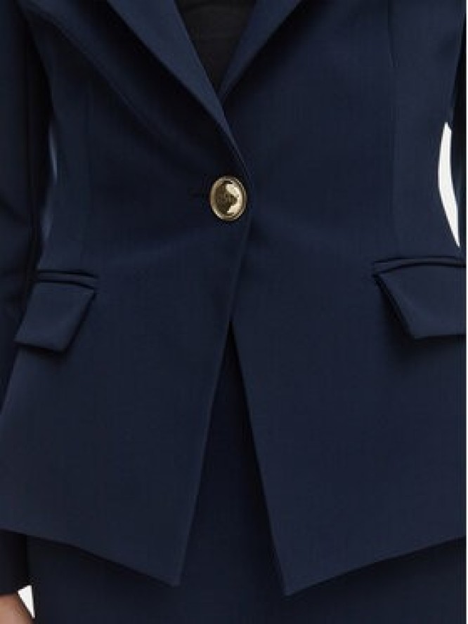 Rinascimento Marynarka CFC0128649003 Granatowy Slim Fit