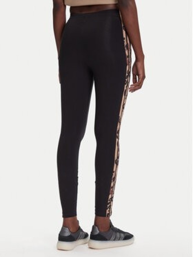 adidas Legginsy Animal Print 3-Stripes JM1864 Czarny Slim Fit
