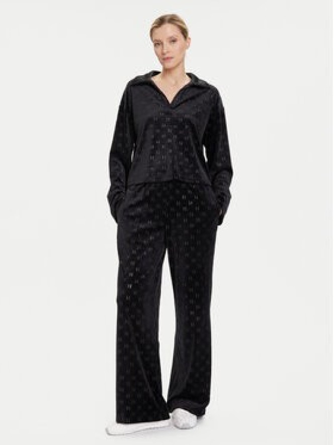KARL LAGERFELD Spodnie materiałowe A4W44008 Czarny Regular Fit