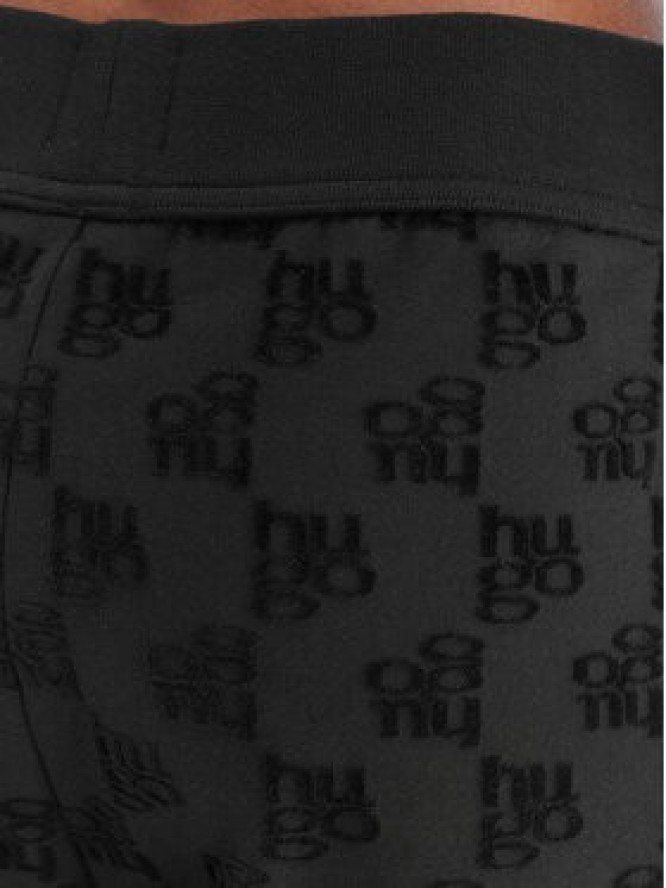 HUGO Spodnie dresowe Monogram 50556809 Czarny Regular Fit