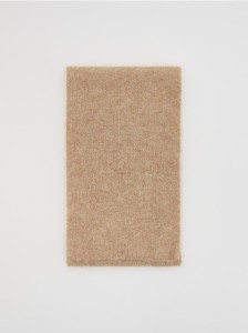 Szalik z dodatkiem wełny - kremowy