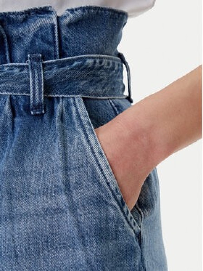 Mustang Szorty jeansowe Jericho 1016559 Niebieski Loose Fit