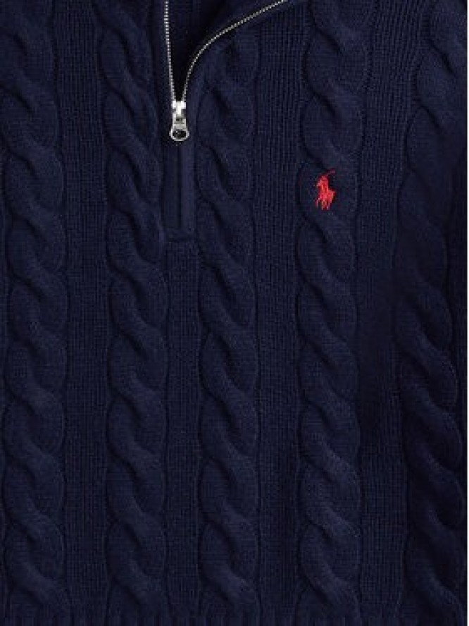 Polo Ralph Lauren Sweter 211972130004 Granatowy Relaxed Fit