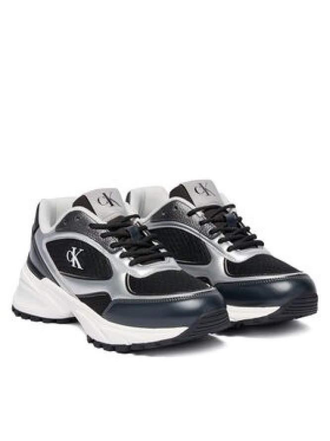 Calvin Klein Sneakersy Hike Runner Lace Up Mesh Mix Met YW0YW02063 Kolorowy