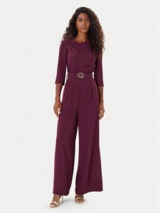 Rinascimento Kombinezon CFC0125314003 Bordowy Regular Fit