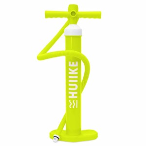 Pompka do Deski SUP Ręczna Podwójna Akcja, HUIIKE, Zielony Limonkowy, 15 PSI