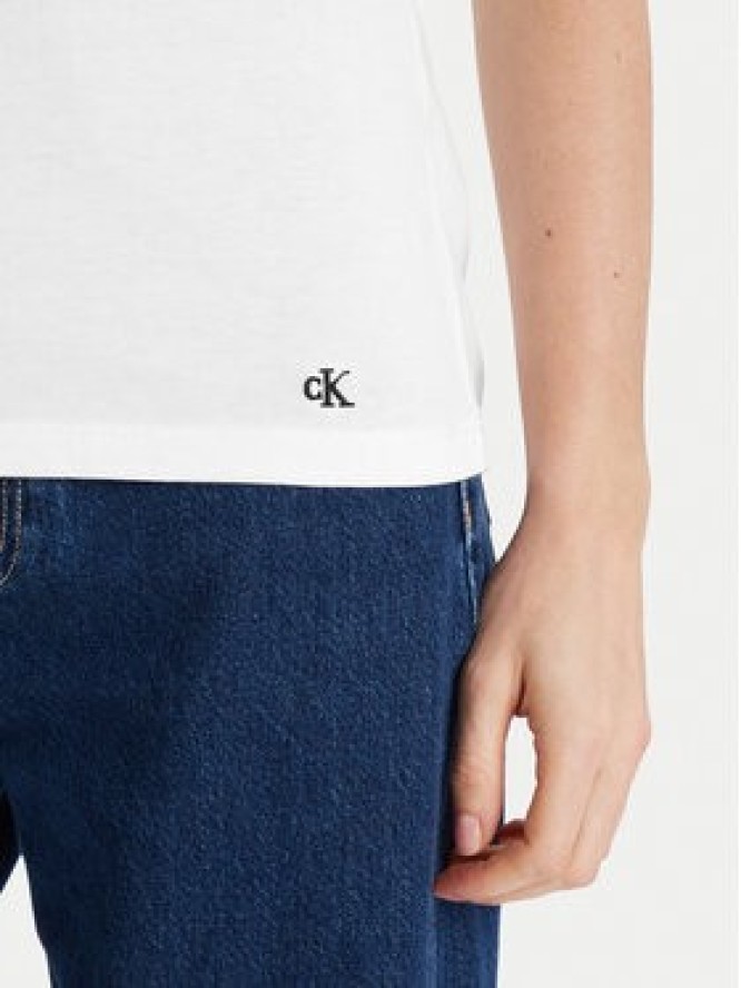 Calvin Klein Underwear Komplet t-shirtów LV00QS7485 Biały Regular Fit
