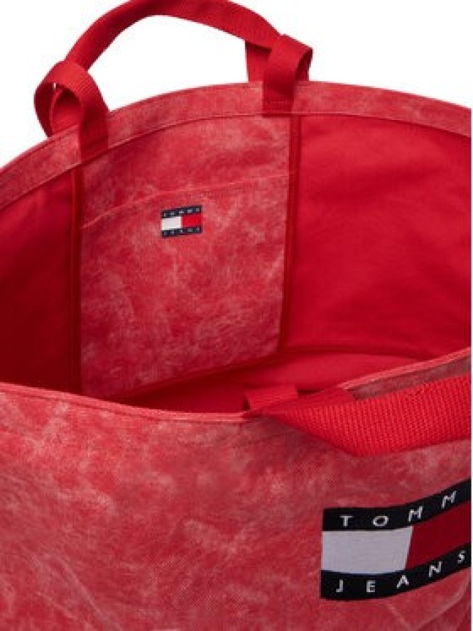 Tommy Jeans Torebka Tjw Wave Flag Med Tote AW0AW18466 Koralowy