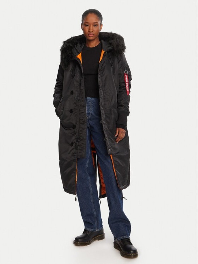 Alpha Industries Parka 198013 Czarny Regular Fit