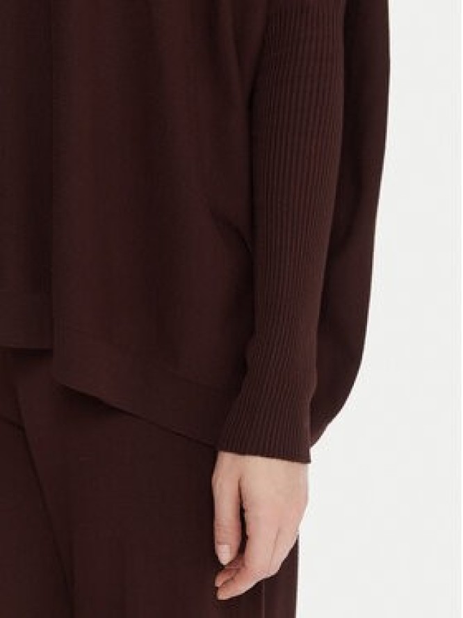 Kontatto Sweter 3M0802C Brązowy Relaxed Fit