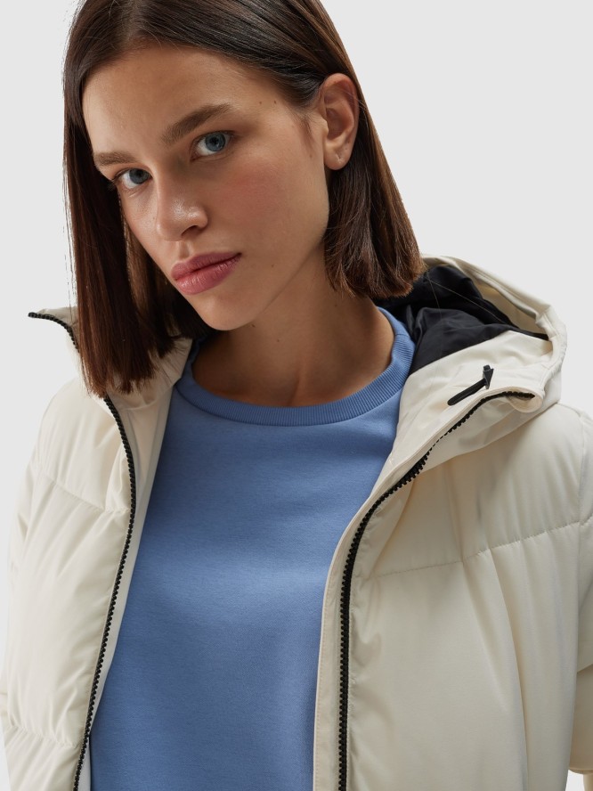 4F Kurtka puchowa z wypełnieniem syntetycznym damska - biała XXL