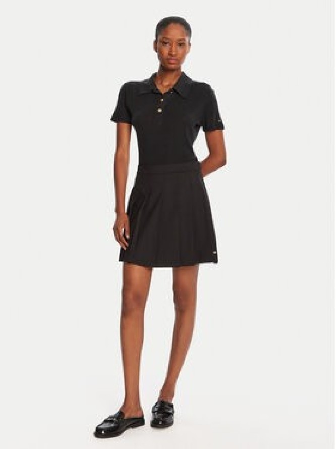 Tommy Hilfiger Spódnica plisowana Timeless WW0WW48354 Czarny Regular Fit