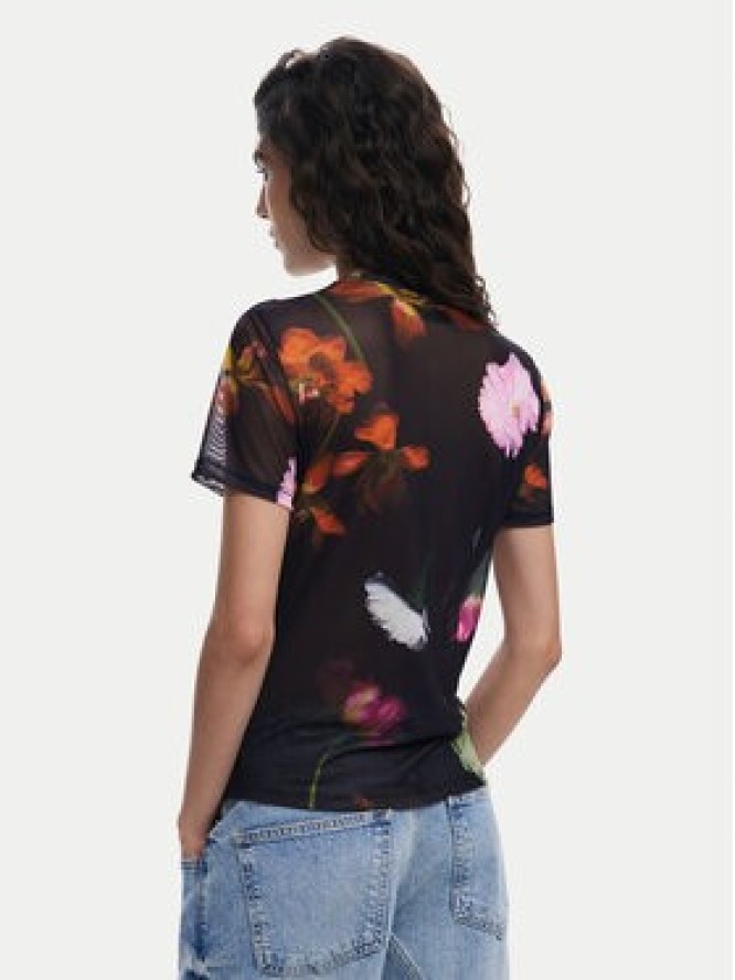 Desigual T-Shirt Des Moines 25SWTK88 Czarny Regular Fit