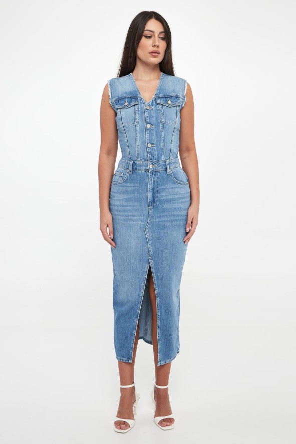Sukienka jeansowa midi LIU JO