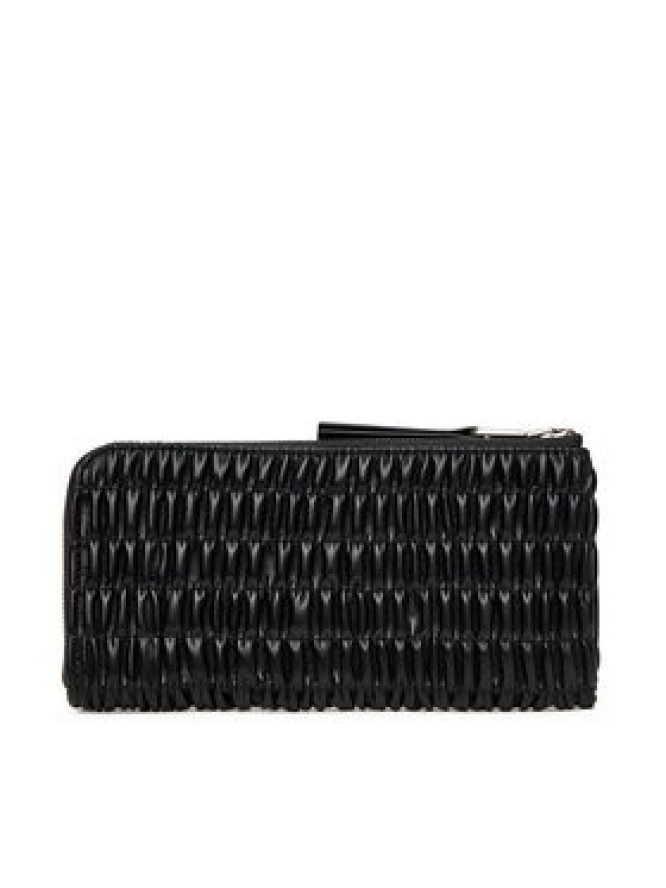 Calvin Klein Portfel Ruched Long L-Zip LV04K1085G Czarny