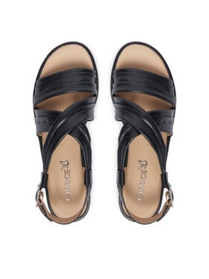 Caprice Sandały 9-28100-46 Czarny