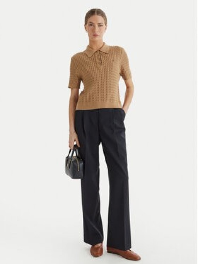 Tommy Hilfiger Spodnie materiałowe Timeless WW0WW48352 Granatowy Straight Fit