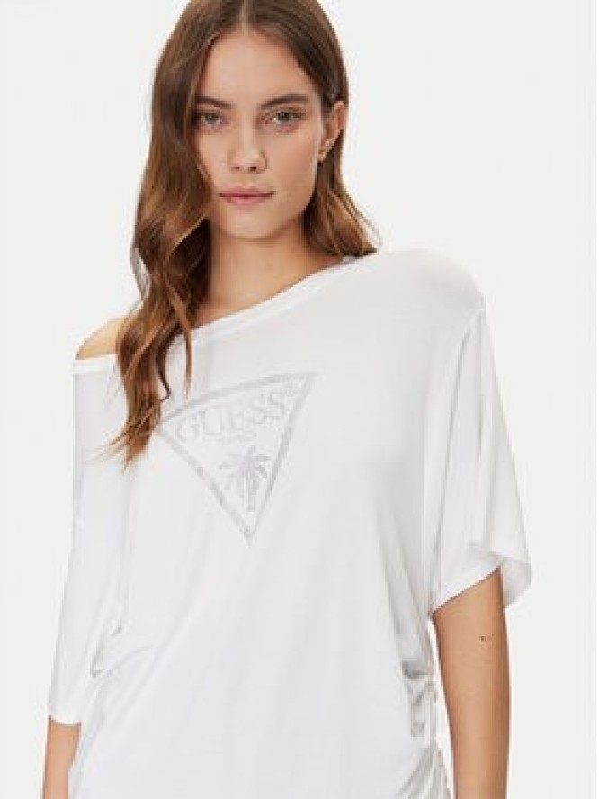 Guess T-Shirt E4GI00 K68D2 Biały Regular Fit