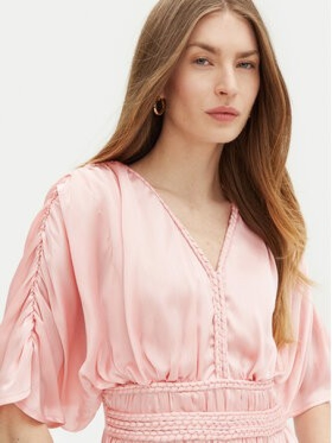 Guess Sukienka wieczorowa W5PK1O WHHF0 Różowy Regular Fit