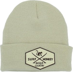 Czapka beanie – haftowane logo / organiczna / rozmiar uniwersalny (biała)