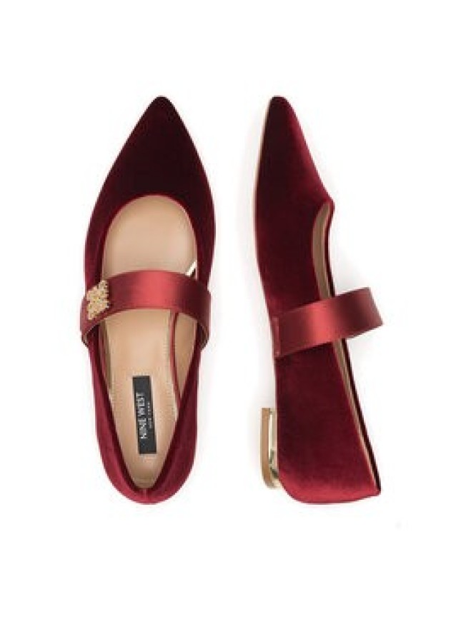 Nine West Baleriny 8168-1 Bordowy