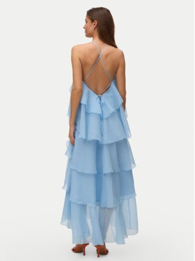 Vero Moda Sukienka letnia Delillah 10338846 Niebieski jasny Regular Fit