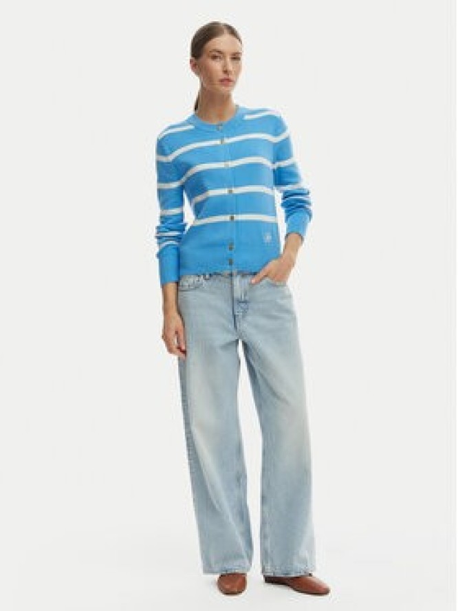 Tommy Hilfiger Kardigan WW0WW49617 Niebieski Regular Fit