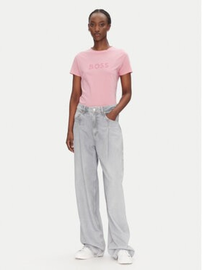 BOSS T-Shirt C_Elogo_5 50501139 Różowy Regular Fit