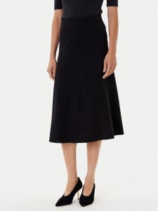 BOSS Spódnica trapezowa Vicena 50548111 Czarny Regular Fit
