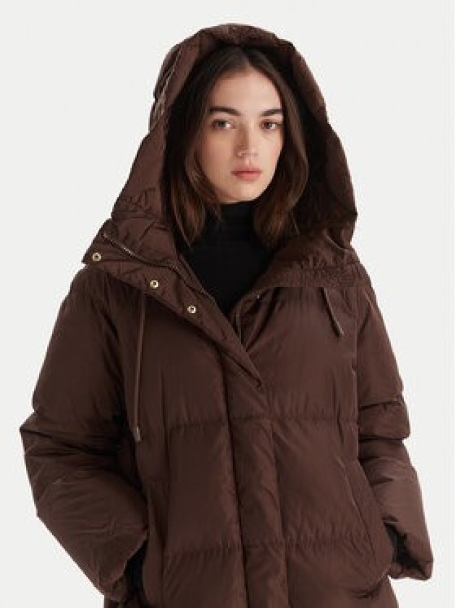 Weekend Max Mara Kurtka puchowa Newbembo 2525496072 Bordowy Relaxed Fit